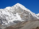 18 Pemthang Ri Close As Trek Nears Shishapangma Advanced Base Camp Pemthang Ri (6842m) close up as the trek nears Shishapangma Southwest Advanced Base Camp.